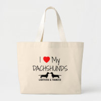 Personalizado Amo Mis Dos Dachshunds