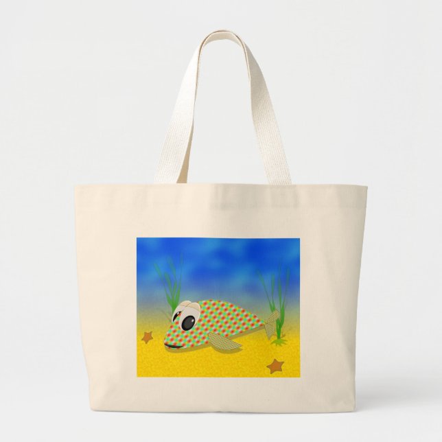 Bolso De Tela Gigante Personalizado Cute (Frente)