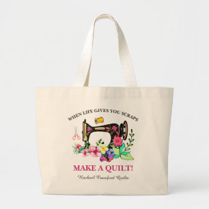 Bolso De Tela Gigante Personalizado Cute Quilters