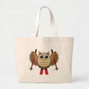 Bolso De Tela Gigante Personalizado de esquiar de búho