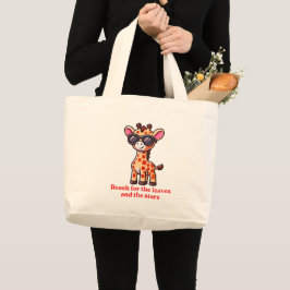 Bolso De Tela Gigante Personalizado de Guay Giraffe con gafas de sol, an