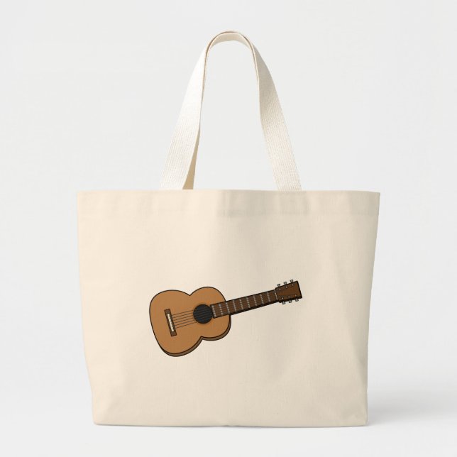 Bolso De Tela Gigante Personalizado de guitarra (Frente)