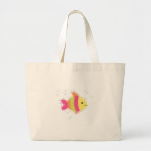 Bolso De Tela Gigante Personalizado de peces de cuta