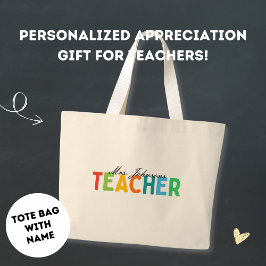 Bolso De Tela Gigante Personalizado de regalo de agradecimiento minimali