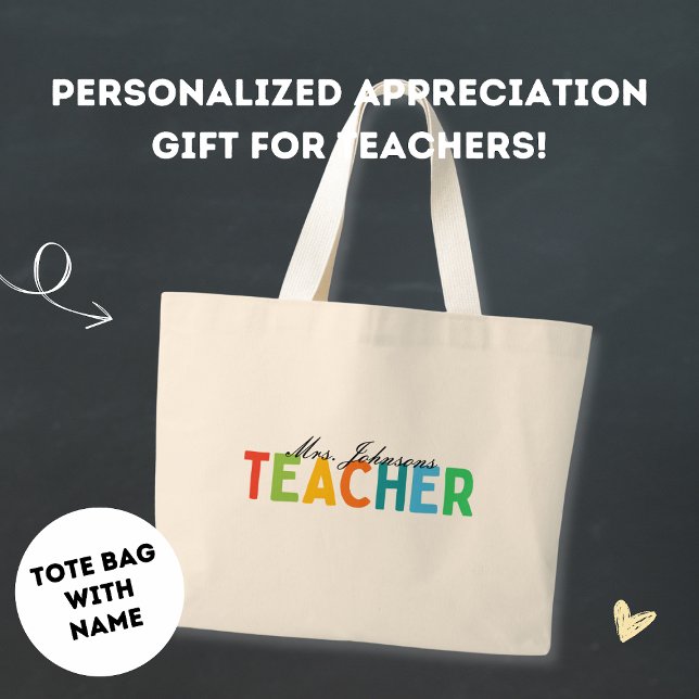 Bolso De Tela Gigante Personalizado de regalo de agradecimiento minimali (Subido por el creador)