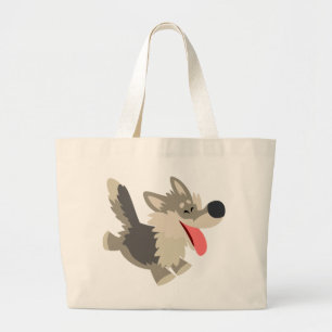Bolso De Tela Gigante Personalizado escurridizo y pequeño Wolf Bag