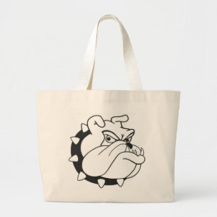 Bolso De Tela Gigante Personalizado inglés Bulldog retrato lienzo togro