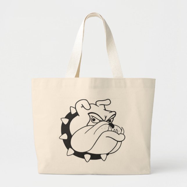 Bolso De Tela Gigante Personalizado inglés Bulldog retrato lienzo togroa (Frente)