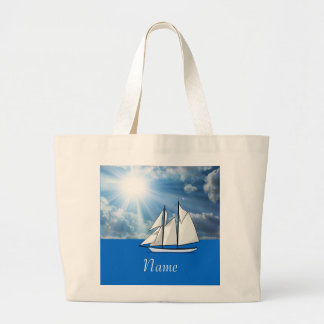 Bolso De Tela Gigante Personalizado navegando el tote