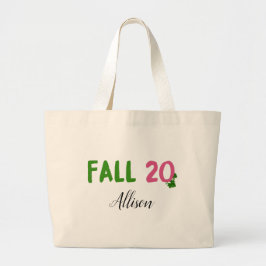 Bolso De Tela Gigante Personalizado otoño 20 Tote de lienzo Sorority