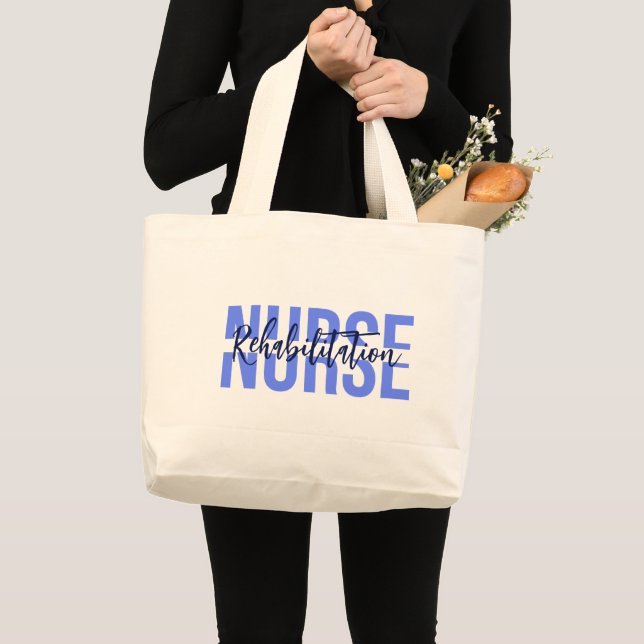 Bolso De Tela Gigante Personalizado simple de enfermería Especialidad de (Anverso (producto))