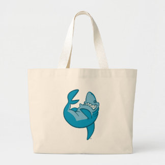 Bolso De Tela Gigante Personalizado Tiburón dando marcha atrás riendo Be