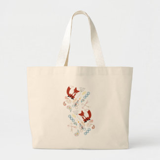Bolso De Tela Gigante Personalizar el modelo moderno de Fox Woodland