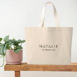 Bolso De Tela Gigante Personalizar propuesta de donante de honor de dama<br><div class="desc">Una "Gran Bolsa de Tote" de regalo de dama de honor personalizada es una idea fantástica para expresar tu gratitud y amor a los miembros de tu partido nupcial. Ya sea que busques ideas para la dama de honor o que necesites una cuidadosa matrona de regalos de honor, estas bolsas...</div>