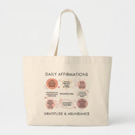 Bolso De Tela Gigante Personalized Christian DAILY AFFIRMATIONS