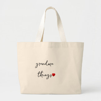 Bolso De Tela Gigante Personalized Grandma Things Bag – Unique Gift for 