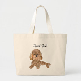 Bolso De Tela Gigante Personalized Poodle Dog 