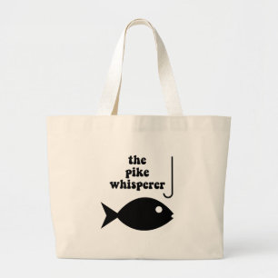 Bolso De Tela Gigante pesca del whisperer del lucio