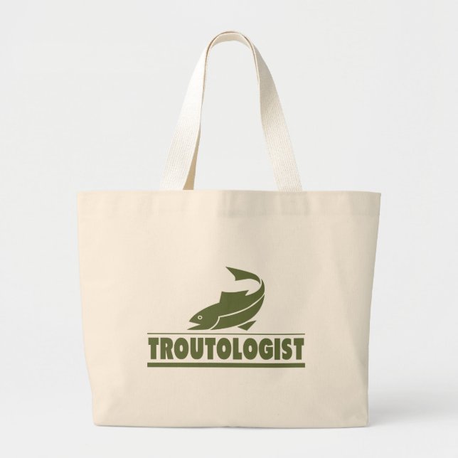 Bolso De Tela Gigante Pesca divertida de truchas (Frente)