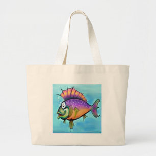 Bolso De Tela Gigante Pescado