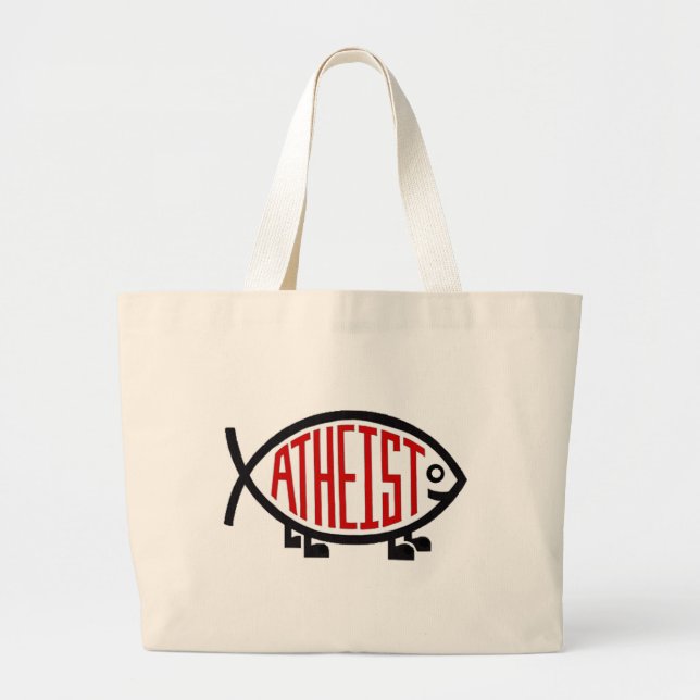 Bolso De Tela Gigante Pescado ateo (Frente)