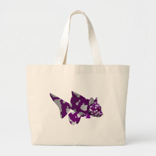 Bolso De Tela Gigante Pescado morado