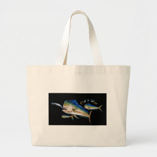 Bolso De Tela Gigante pescados y naves del delfín
