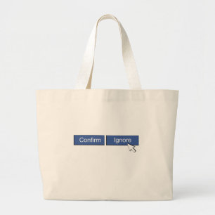 Bolso De Tela Gigante Petición del amigo de Facebook