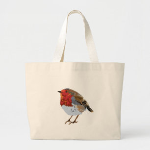 Bolso De Tela Gigante Petirrojo rojo enrrollado