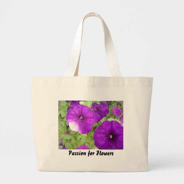 Bolso De Tela Gigante Petunia - totebag (Frente)