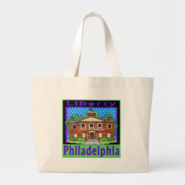Bolso De Tela Gigante Philadelphia Liberty Hall (Frente)