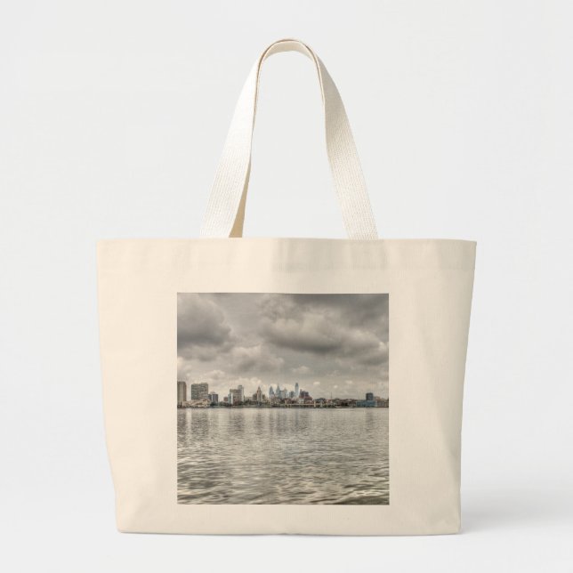 Bolso De Tela Gigante Philly Skyline (Frente)