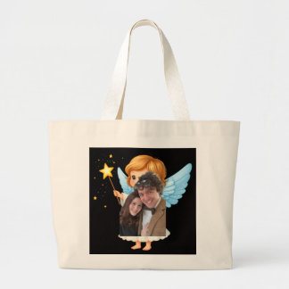 Bolso De Tela Gigante Photo with Angel hand bags