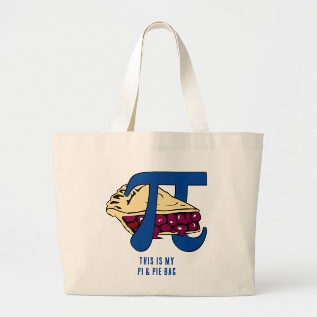 Bolso De Tela Gigante Pi Y Pie Day (Frente)