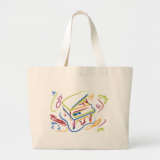 BOLSO DE TELA GIGANTE PIANO (Frente)