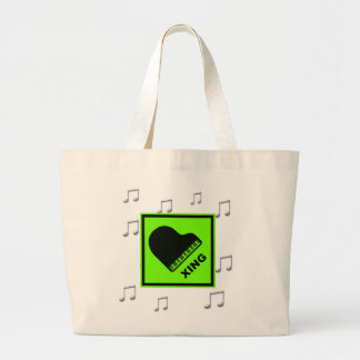 Bolso De Tela Gigante Piano que cruza la señal de tráfico de Xing