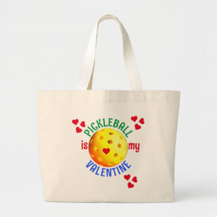 Bolso De Tela Gigante PICKLEBALL Es Mi San Valentín