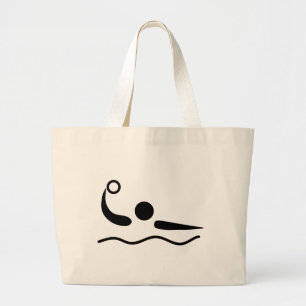 Bolso De Tela Gigante Pictograma de Waterpolo de Polo de Agua
