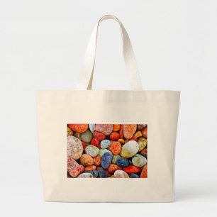 Bolso De Tela Gigante Piedra y guijarro