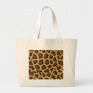 Bolso De Tela Gigante Piel leopardo