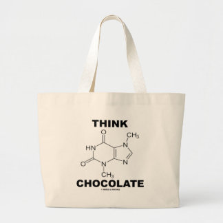 Bolso De Tela Gigante Piense el chocolate (la química de la molécula de