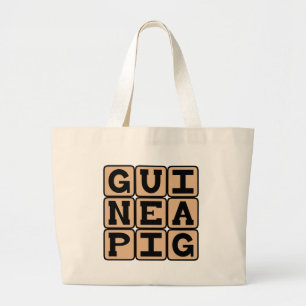 Bolso De Tela Gigante Pig de Guinea, Mascota o sujeto a prueba