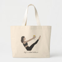 Pilates Teaser Tote con cóctel