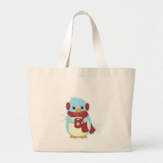 Bolso De Tela Gigante Pingüino con cacao