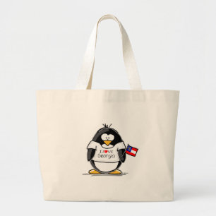 Bolso De Tela Gigante Pingüino de Georgia