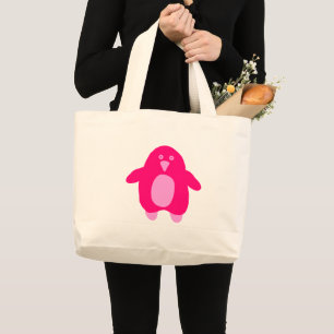 Bolso De Tela Gigante Pingüino Personalizado