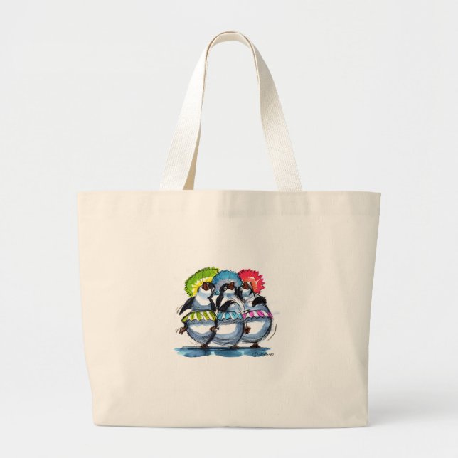 Bolso De Tela Gigante pingüino Um (Frente)