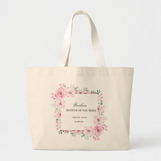 Bolso De Tela Gigante Pink Floral Mother of the Bride 