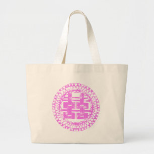 Bolso De Tela Gigante Pink Shuan Xi