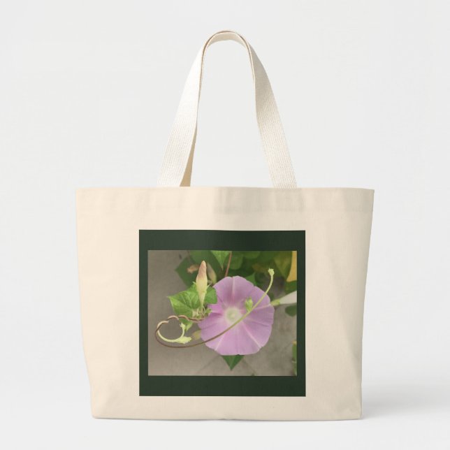 Bolso De Tela Gigante Pink Symphony Morning Glory (Frente)